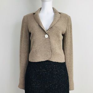 EDUN french terry cropped blazer